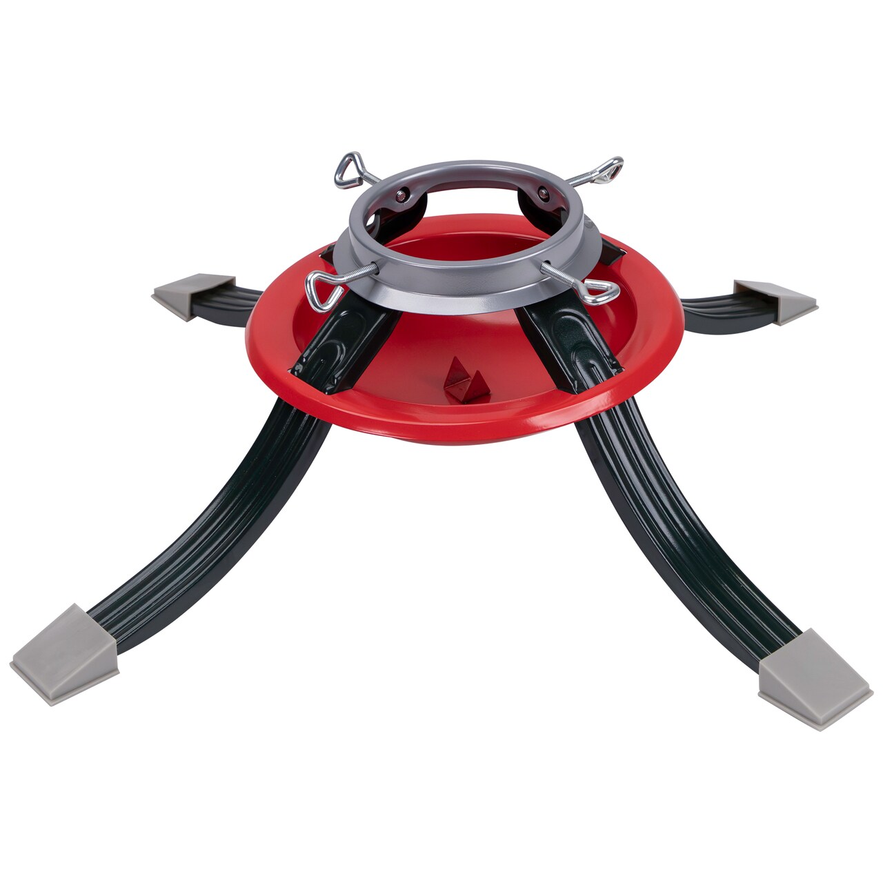 Northlight Metal Tree Stand for Live Christmas Trees - 22" - Red and Green